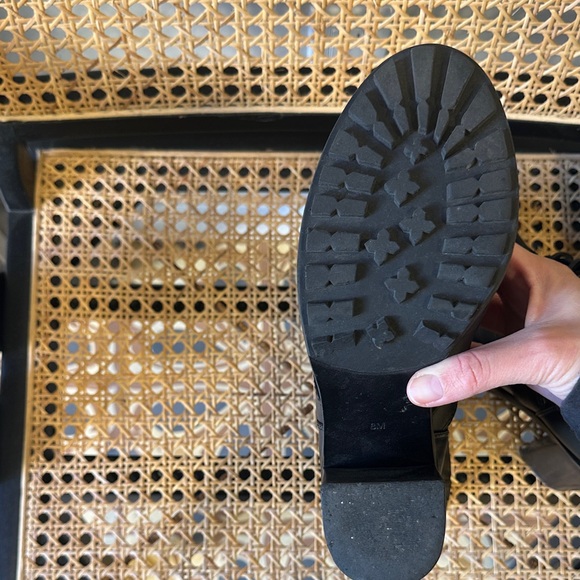 Tory Burch Black Leather Combat Boots - Picture 7 of 9